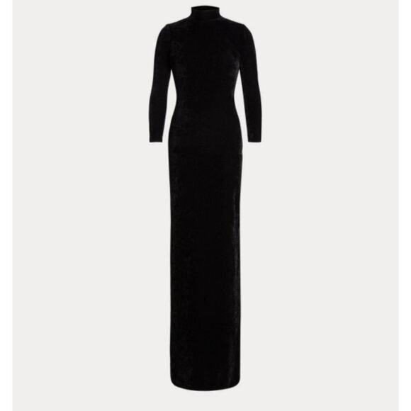 Ralph Lauren Collection Velvet Turtleneck Evening Dress S Black $2790 Sweater - Picture 3 of 9
